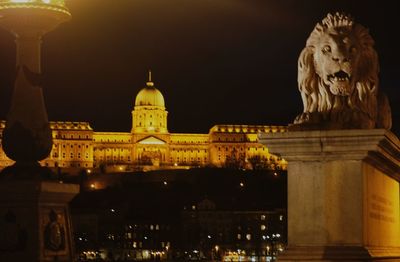 Monument at night