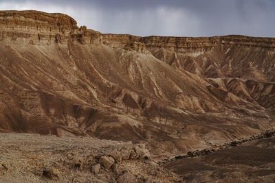 Rock formations in a desert