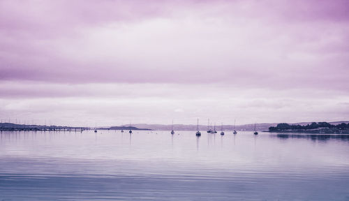 Scenic view of bridge against sky