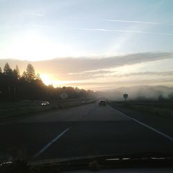 Road passing through landscape