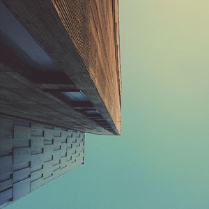 Close-up of building against clear sky