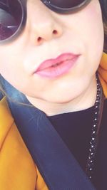 Close-up portrait of a beautiful young woman