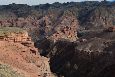 Scenic view of mountain range
