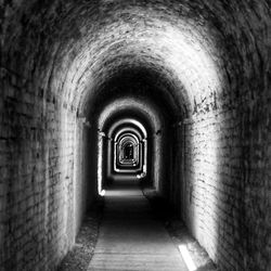 Empty corridor in building