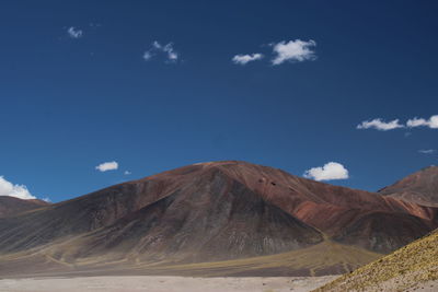 Scenic view of desert against sky