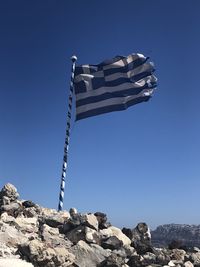 Greece flag flying proud