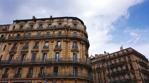 Low angle view of building against sky