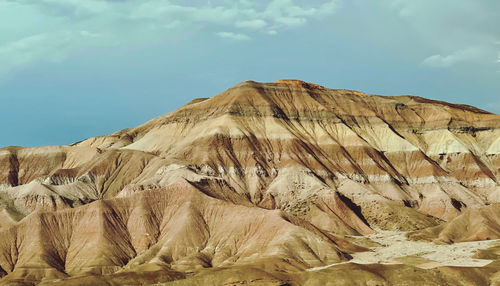 Scenic view of desert against sky