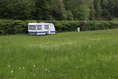 House on field