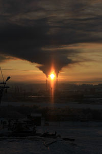 Scenic view of sky during sunset