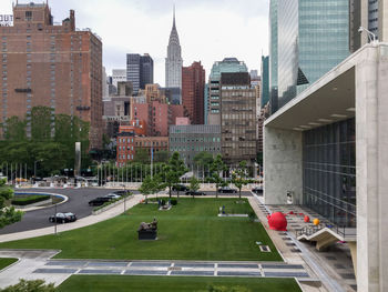 Buildings in city