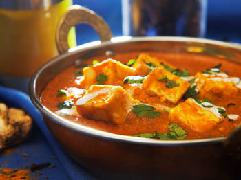 Close-up of meal served in bowl