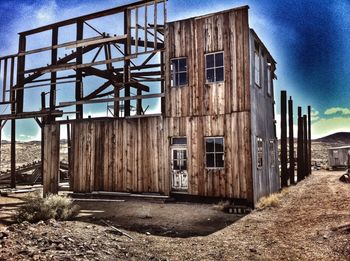 Old built structure against blue sky