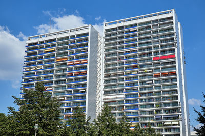 Low angle view of building against sky