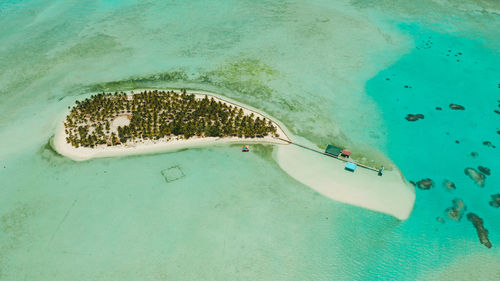 High angle view of swimming pool