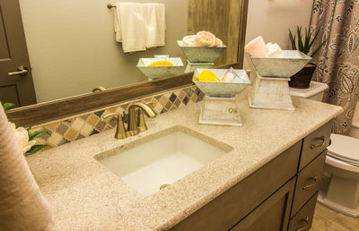 Interior of bathroom