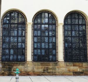 Low angle view of glass building