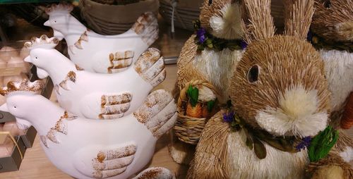 Easter bunny on table at home