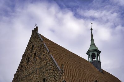 Low angle view of building against sky