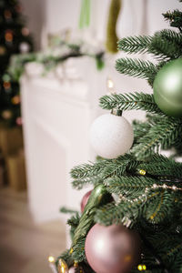 Close-up of christmas decorations