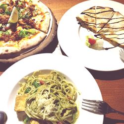 Close-up of food served in plate