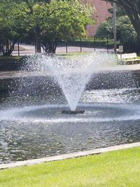 Water fountain in park