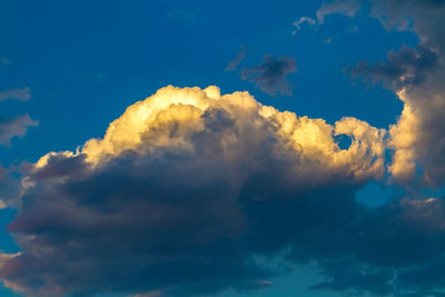 Low angle view of clouds in sky