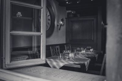 Table and chairs at home