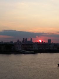 River at sunset