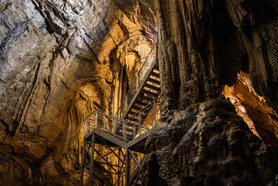 Low angle view of cave