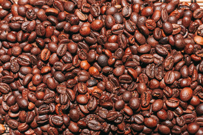 Full frame shot of coffee beans