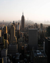 Aerial view of buildings in city