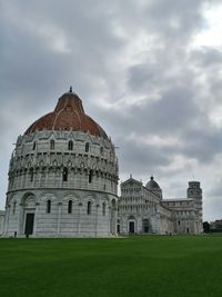 View of historical building against cloudy sky