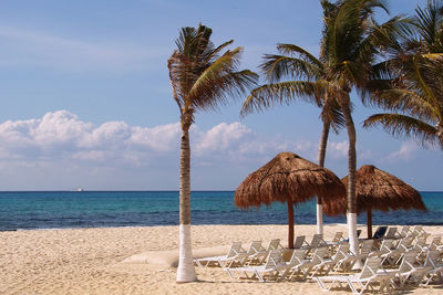 Playa del carmen beach, quintana roo, mexico