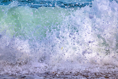 Water splashing in swimming pool