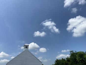 Low angle view of building against sky