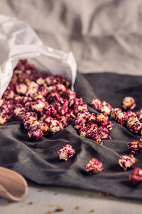 Close-up of flowers in plate