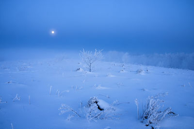 Beautiful winter landscapes in the valleys