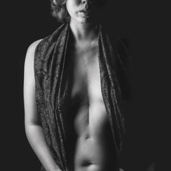 black and white