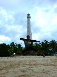 Low angle view of beach