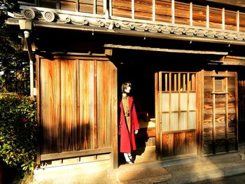 Woman standing by building japanese sexygirl 