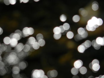 Defocused image of illuminated lights