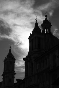 View of cathedral against cloudy sky