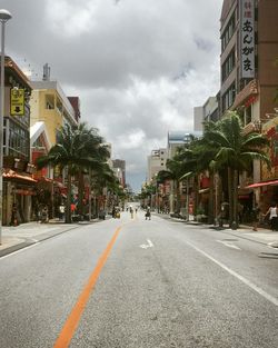 View of city street