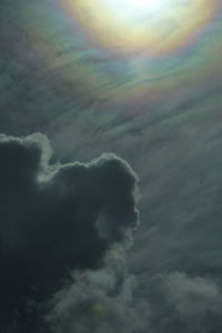 Low angle view of storm clouds in sky