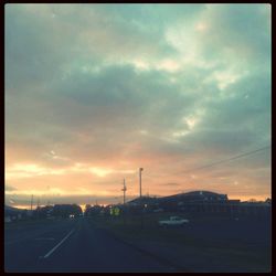 Road at sunset