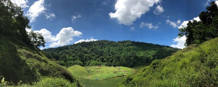 Panoramic view of landscape against sky