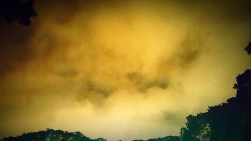 Low angle view of cloudy sky