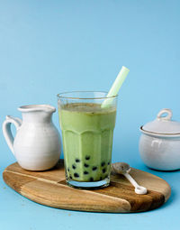 Close-up of drink on table