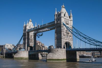 View of suspension bridge